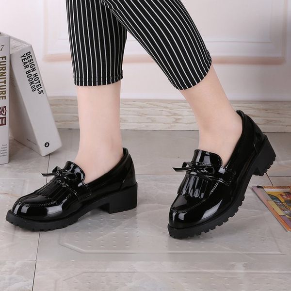 

dress shoes women's leather shoes with ies, women's comfortable for spring kmjp, Black