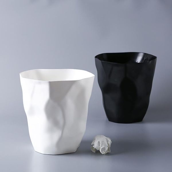 

waste bins stylish bathroom trash, small / large plastic garbage can wastebasket without lid container bin for home or office