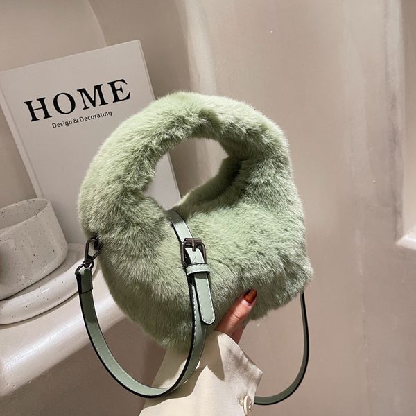

plush 2022 new girl trend women's single shoulder messenger bag casual handbag