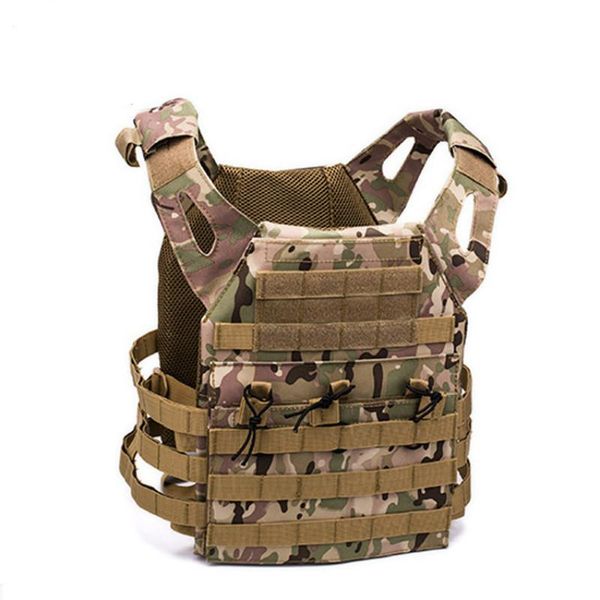 

hunting jackets proof vest 600d tactical military molle plate carrier magazine paintball cs outdoor protective, Camo;black