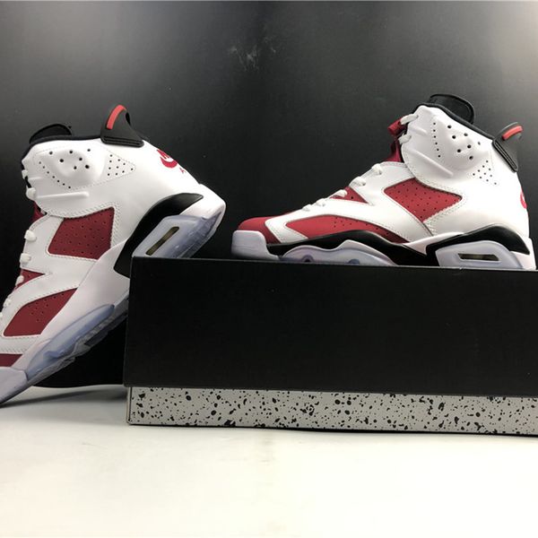 

air  carmine ct8529-106 6s vi women men sports shoes sneakers suede trainers with original box, Black;white