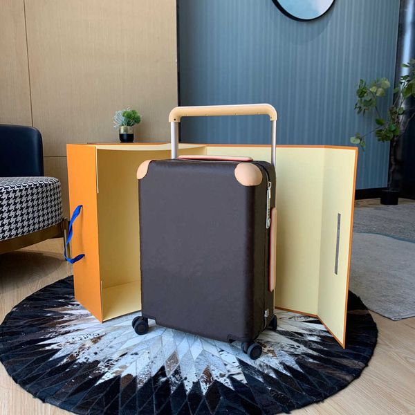 

classic brand luxury designers travel suitcase luggage fashion trunk bag flowers letters purse rod box spinner universal wheel duffel