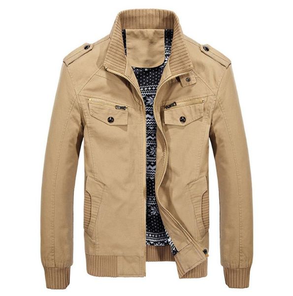 

men's jackets military jacket spring cotton washed casual autumn coat, Black;brown