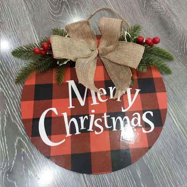 

christmas decoration wooden hanging sign welcome doorplate festive atmosphere