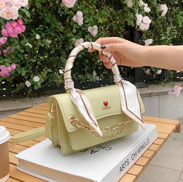 

fashion love female bags silk scarf handbag urban simple trendy one-shoulder messenger small square bag