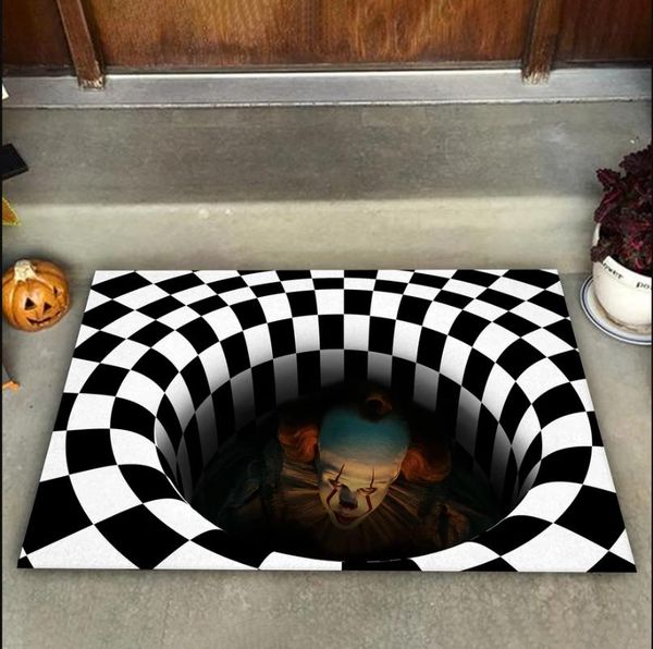 

carpets creative personality 3d stereo clown carpet home halloween party decoration