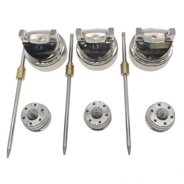

professional spray guns car auto nozzle repair tool replacemet parts painting kit three-piece 3 sizes with diameters 1.4mm 1.7mm 2.0mm