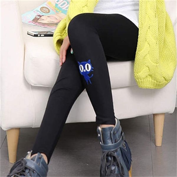 

winter amp; plush & 2015 thickened croxin outer wear slim fitting cotton trousers women's student leggings fas, Black
