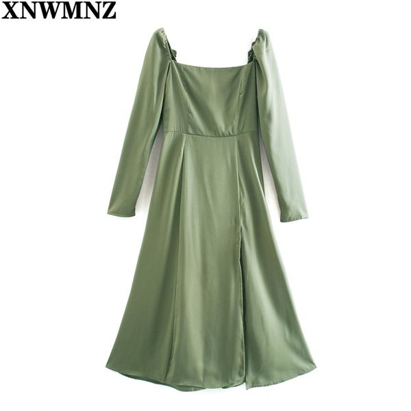 

bodycon dresses for woman clothes club outfits women clubwear satin side slit dress arrival spring 210520, Black;gray
