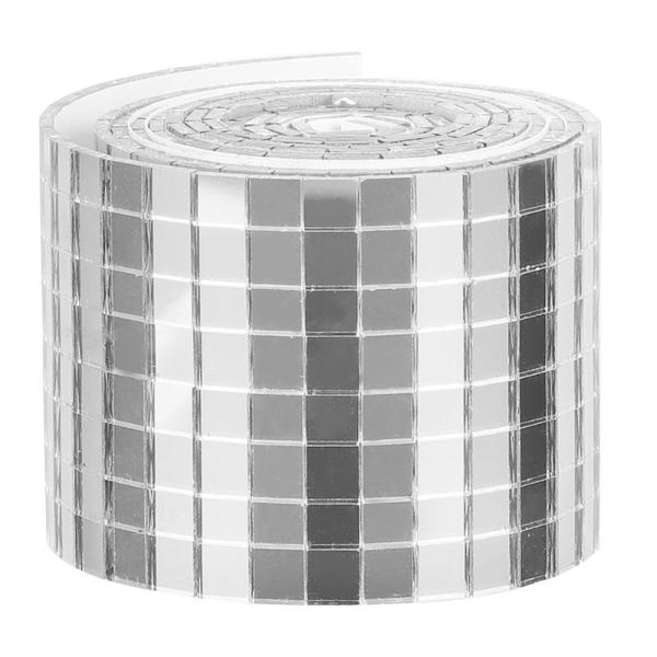 

wall stickers 1 roll self-adhesive glass mini square mirror mosaic sticker