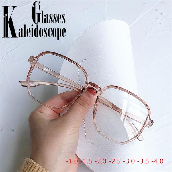 

reading glasses polygon finished myopia for women men clear spectacle nearsighted with diopter -1.0 -1.5 -2.0 -2.5 -3.0 -3.5 -4.0