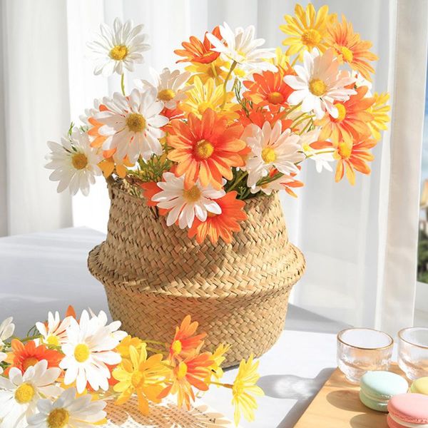 

decorative flowers & wreaths fall daisy holland chrysanthemum artificial flower fake diy chamomile wedding christmas decoration