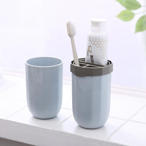 

toothbrush holders travel gargle cup simple wash portable box set outdoor and tourism goods storage