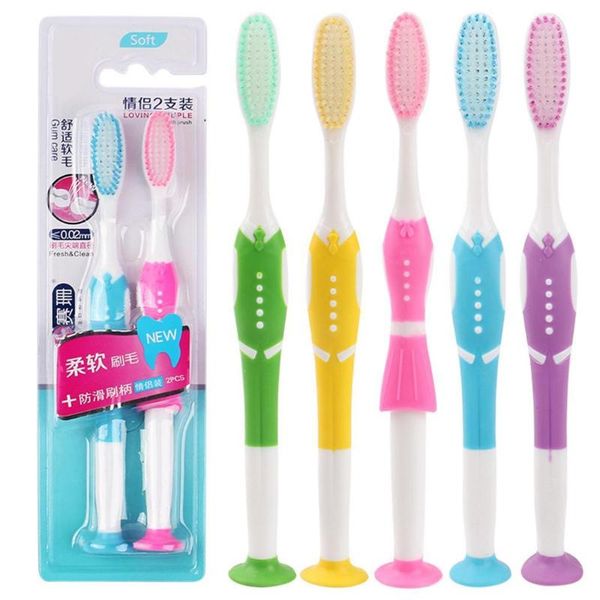 

toothbrush durable practical oral cleaning bottom suction pbt home pp cup cleaning, soft