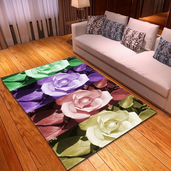 

rose flower pattern living room carpets child play large area rugs kids decoration big carpet home hallway floor mat/rug