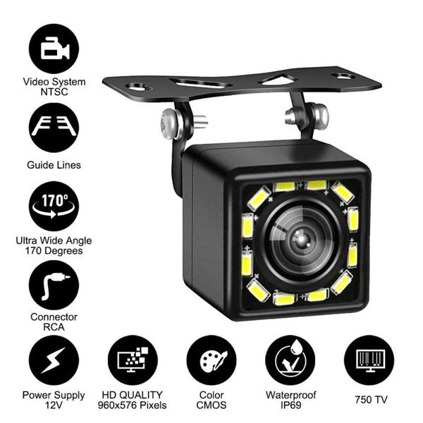 

car rear view cameras& parking sensors waterproof vehicle camera wide hd reverse sensor