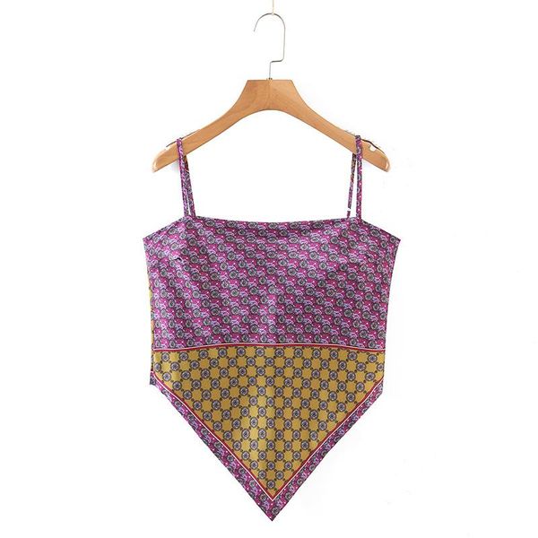 

women's tanks & camis ladies geometric print sling ethnic style retro female camisole, White