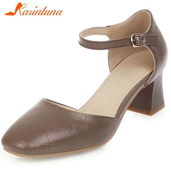 

big size 31-43 brand design ladies party ol sandals fashion summer women chunky high heels shoes woman, Black