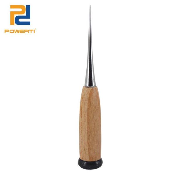 

3pcs/lot tennis racket string machine stringing parts -straight steel tip awl badminton tools wooden handle sets