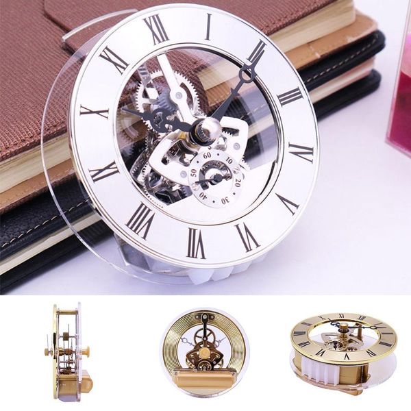 

retro gear wall clock movement round decorative table metal perspective accessories yg desk & clocks