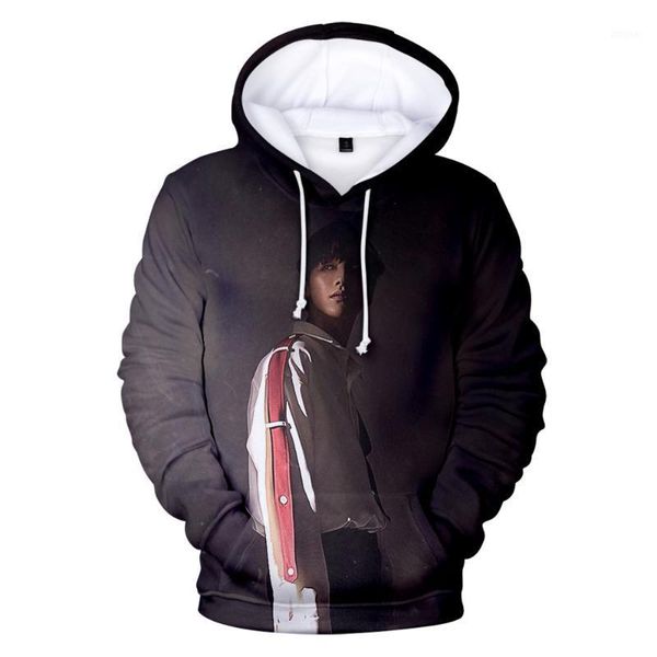 

men's hoodies & sweatshirts ab6ix 3d hoodie men/women fashion casual hip hop korea style exclusive pullover sweatshirt, Black