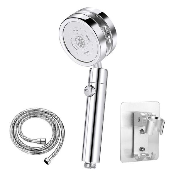 

bathroom shower sets high pressure head 360 degrees rotating double sided turbocharged gold amazing waterline handheld