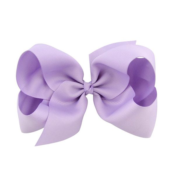 

2022 new 40 colors 6 inch fashion baby ribbon bow hairpin clips girls large bowknot barrette kids hair boutique bows children, Slivery;white