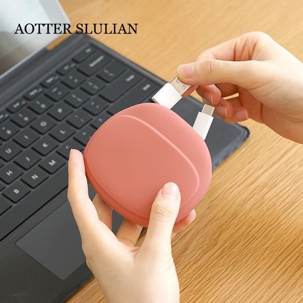 

wallets portable data cable headphone storage box simple stylish mobile phone earphone organizing bag silicone cute small coin purse, Red;black