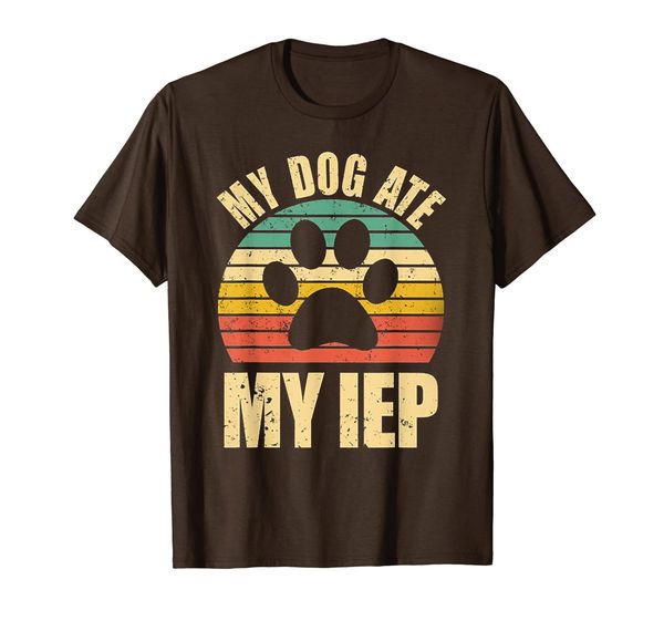 

my dog ate my iep vintage tshirt funny teacher gift tee, White;black