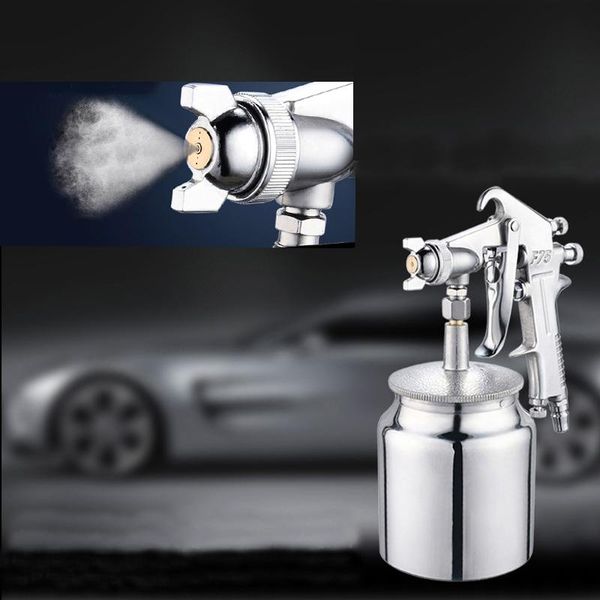 

professional spray guns 1000ml 1.5 pneumatic gun airbrush sprayer alloy painting atomizer tool with hopper for cars f75