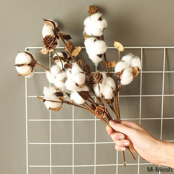 

decorative flowers & wreaths natural dried kapok cotton artificial for wedding party home decorations diy craft wreath gift scrapbook