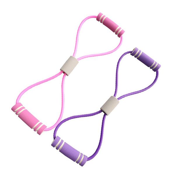 

resistance bands eight tubing back female household open shoulder yoga tensile elastic belt fitness brace beauty pull on the rope
