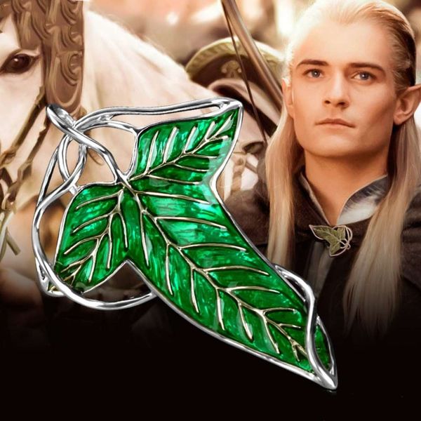 

2020 new spirit leaf brooch necklace pendant versatile accessories, Gray