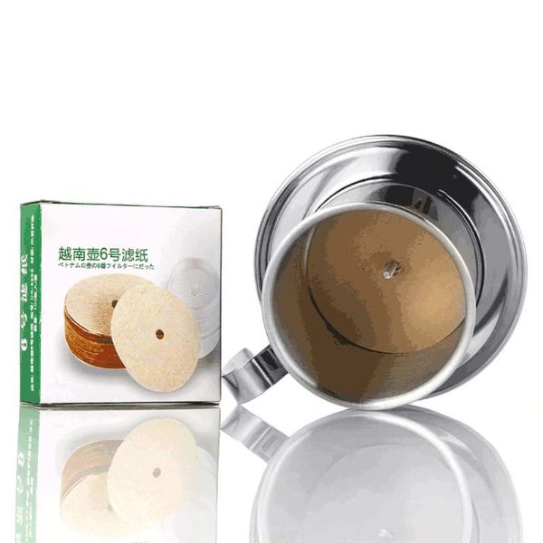 

coffee filters 100pcs round wood replacement filter papers for number 6/9 marker pot coffeeware kitchen accessories tool