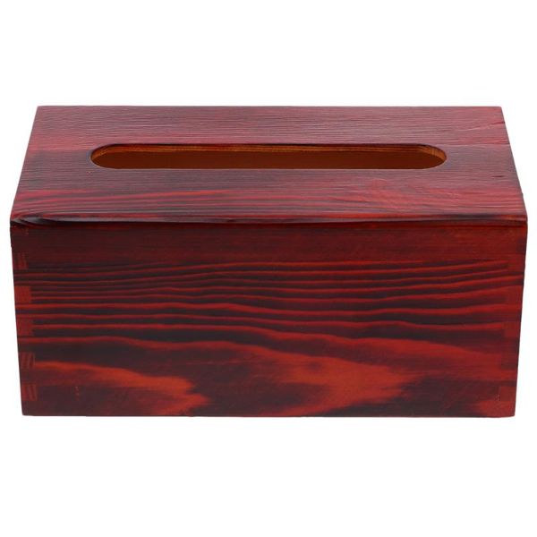

tissue boxes & napkins 1pc wooden box household case napkin organizer chic holder