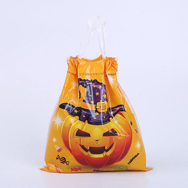 Candida di plastica Candy Halloween Bags Wraps Pumpkin Vampire Ghost Witch Borse Trick o Treat Treat Bags Kids Party Gift 50pcs/Lot Hy0032