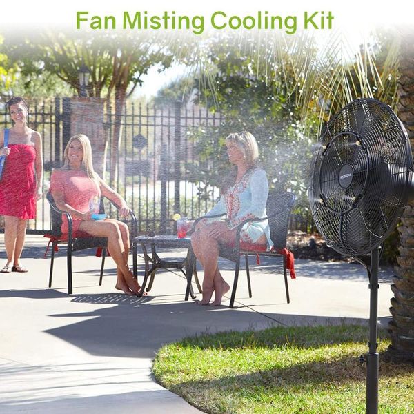 

watering equipments fan misting cooling system wet fog nebulizer mist nozzle ring for backyard outdoor portable water misters with noz