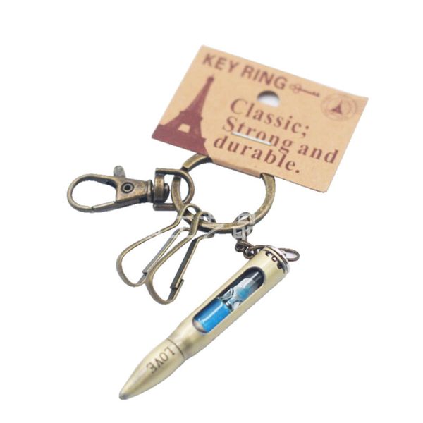 

factory alloy keychain hourglass