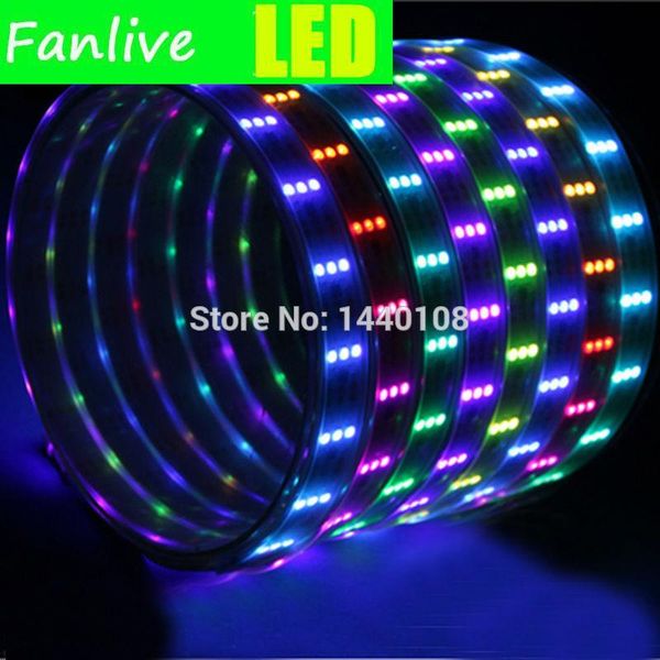 

strips 20m/lot ws281 strip lighting 90leds/m light with tube waterproof ip67 smd rgb magic color led dc12v