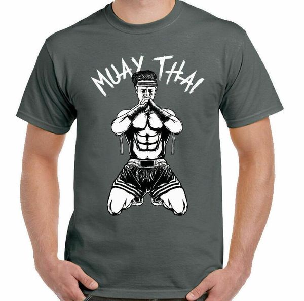 

men's t-shirts muay thai men martial arts t-shirt kick boxing pads gloves training, White;black