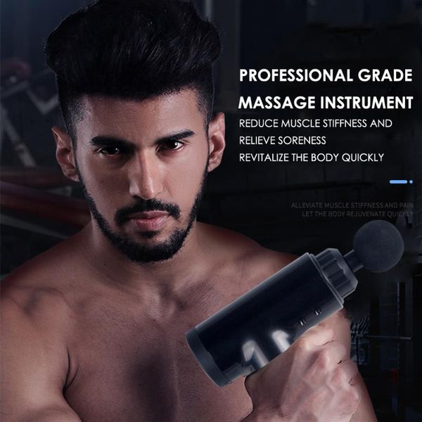 

electric massage gun portable muscle stimulator vibration fascial relief pain massager fitness equipment for male female massagers