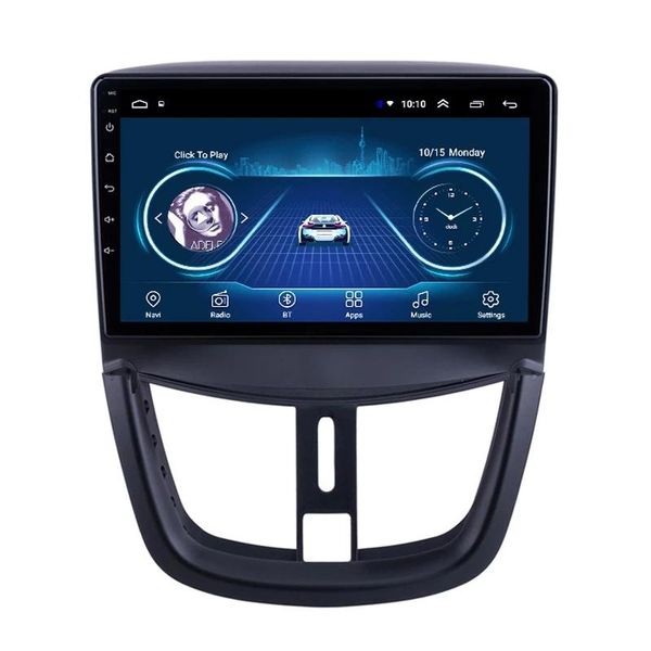 

car video applies to 207 (9 inch navigation box dvd player panel frame decorative