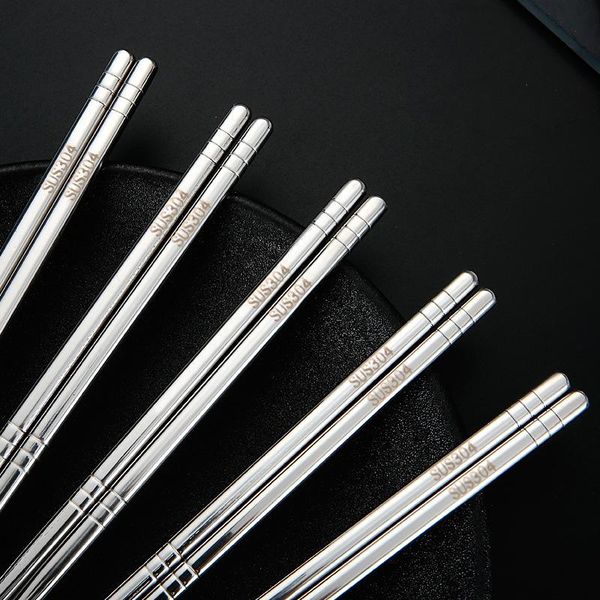 

chopsticks stainless steel tableware household and slippery