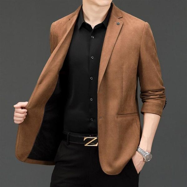 

men's suits & blazers high end designer casual fashion elegant blazer jacket party brown expensive trendy suit coat clothes, White;black