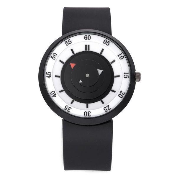 

wristwatches 2021 watch second disk silicone tape creative men's and women's fashion, Slivery;brown
