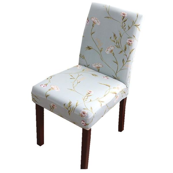 

chair covers spandex/polyester elastic dining slipcover anti-dirty kitchen seat case stretch cover for banquet xf898-26