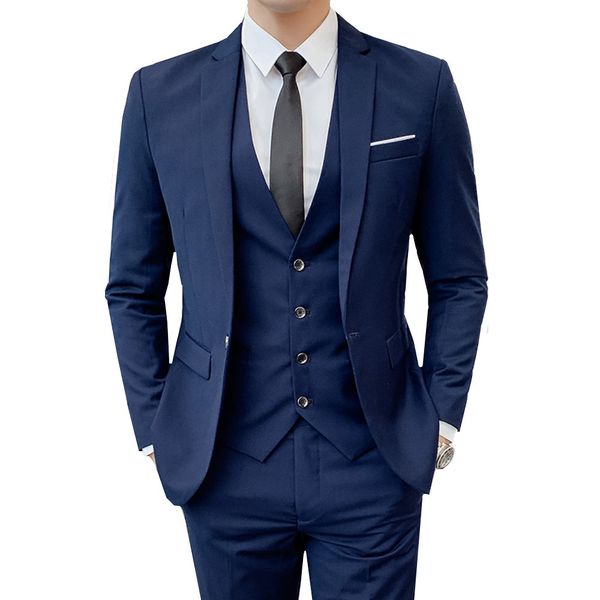 

men's suits & blazers conjunto masculino de negÃ³cios, blazer, calÃ§as, vestido casamento, jaqueta, cor sÃ³lida, slim fit, conjunto com 3, White;black