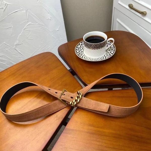 

belts women's belt suede genuine leather 3cm strap, Black;brown