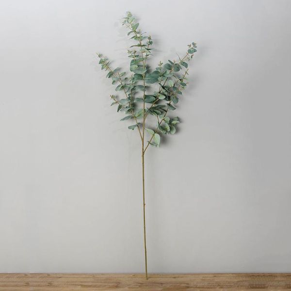 

decorative flowers & wreaths european simulation bouquet artificial plants eucalyptus leaves fake light green flower home decoration
