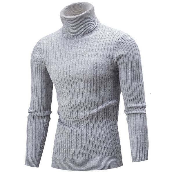 

men's hoodies & sweatshirts winter warm cable turtleneck streetwear knitted mens sweater we6d, Black
